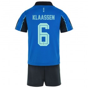 Koszulka Ajax Amsterdam Davy Klaassen 6 Dziecięcy Wyjazdowe Stroje Piłkarskie 2021/22 Krótki Rękaw